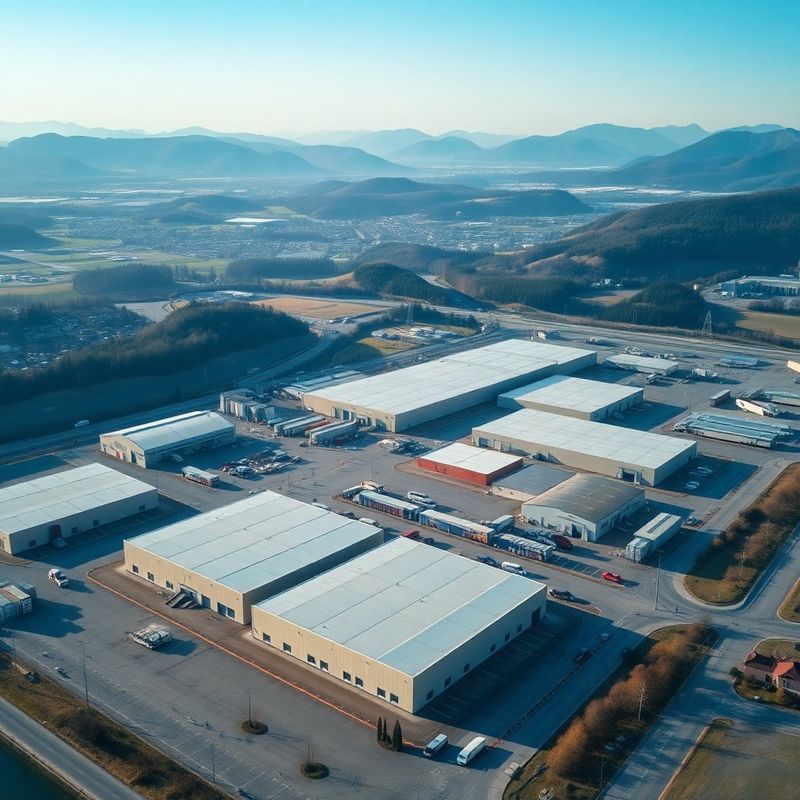 Pogled iz zraka na mariborsko industrijsko cono